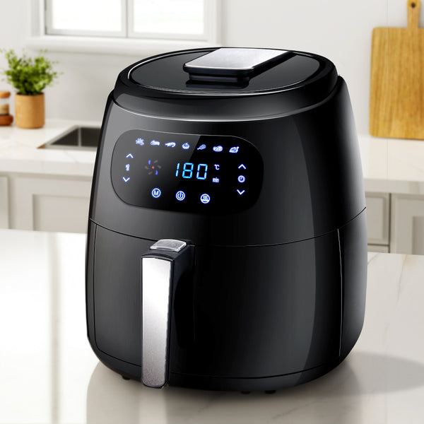 Devanti Air Fryer 8.5L LCD Digital Oil Free Deep Frying Cooker Accessories Rack