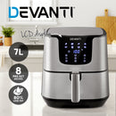 Devanti Air Fryer 7L LCD Fryers Oil Free Oven Airfryer Kitchen Healthy Cooker
