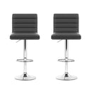 Artiss Set of 2 Bar Stools Kitchen Stool Dining Chairs Grey