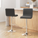 Artiss Set of 2 Bar Stools Kitchen Stool Dining Chairs Grey