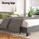 Artiss Neo Bed Frame Fabric - Grey Double