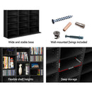 Artiss Adjustable Book Storage Shelf Rack Unit - Black