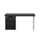 Artiss Metal Desk with 3 Drawers - Black