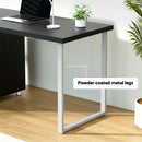 Artiss Metal Desk with 3 Drawers - Black