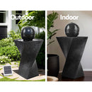 Gardeon Solar Powered Water Fountain Twist Design with Lights
