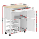 Artiss Kitchen Island Trolley Rolling Serving Cart Storage Cart Drawer Cupboard