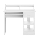 Artiss Office Computer Desk with Storage - White