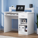 Artiss Office Computer Desk with Storage - White