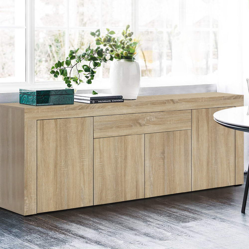 Artiss Buffet Sideboard Cabinet Storage 4 Doors Cupboard Hall Wood Hallway Table