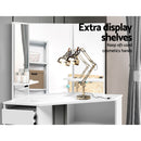 Artiss Corner Dressing Table With Mirror Stool White Mirrors Makeup Tables Chair