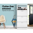 Artiss 60 Pairs Shoe Cabinet Shoes Rack Storage Organiser Shelf Cupboard Drawer