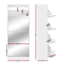 Artiss Shoe Cabinet Mirror Shoes Storage Rack Organiser 60 Pairs Cupboard Shelf