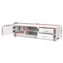 Artiss 120cm TV Stand Entertainment Unit Storage Cabinet Drawers Shelf White