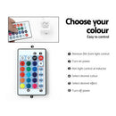 Artiss TV Cabinet Entertainment Unit Stand RGB LED Gloss Furniture 130cm Black