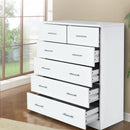 Artiss Tallboy Dresser Table 6 Chest of Drawers Cabinet Bedroom Storage White