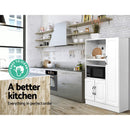 Artiss Buffet Sideboard Cabinet Storage Cupboard Doors White Kitchen Hallway