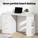 Artiss Office Computer Desk Student Study Table Workstation 3 Drawers Shelf 120cm