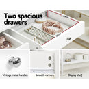 Artiss Console Table Hall Side Entry 2 Drawers Display White Desk Furniture