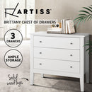 Artiss Chest of Drawers Storage Cabinet Bedside Table Dresser Tallboy White