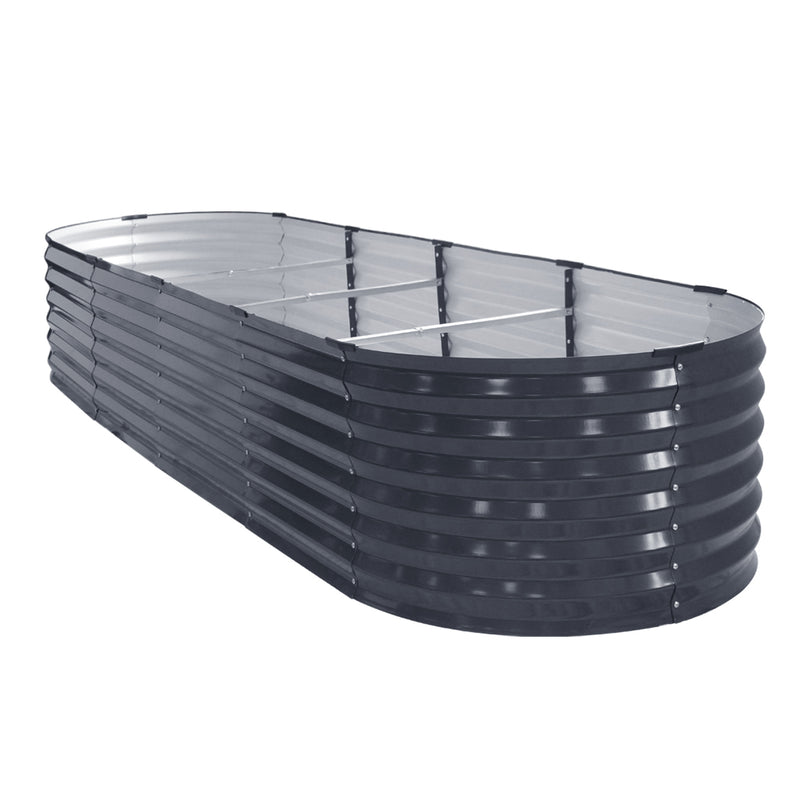 Greenfingers 320X80X42CM Galvanised Raised Garden Bed Steel Instant Planter