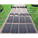 Greenfingers 320X80X42CM Galvanised Raised Garden Bed Steel Instant Planter