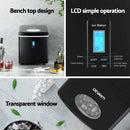 DEVANTI 3.2L Portable Ice Cube Maker Machine Benchtop Counter Black