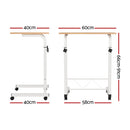 Artiss Laptop Table Desk Portable - Light Wood