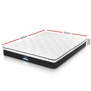 Giselle Bedding Bonita Euro Top Bonnell Spring Mattress 21cm Thick Double