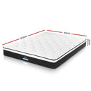 Giselle Bedding Bonita Euro Top Bonnell Spring Mattress 21cm Thick Queen