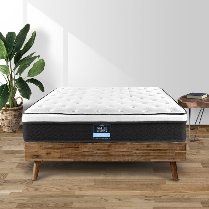 Giselle Bedding Bonita Euro Top Bonnell Spring Mattress 21cm Thick Single
