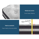 Giselle Bedding Lotus Tight Top Pocket Spring Mattress 30cm Thick Queen