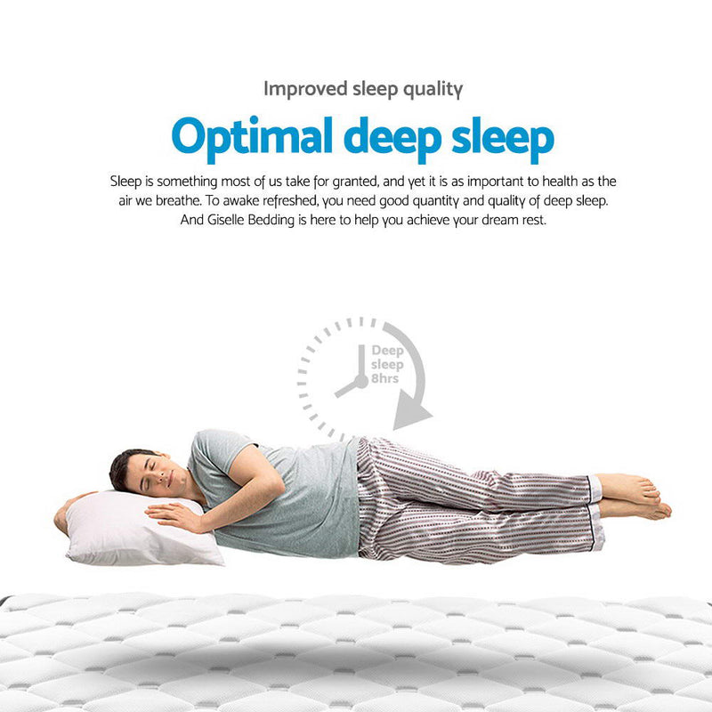 Giselle Bedding Normay Bonnell Spring Mattress 21cm Thick King Single