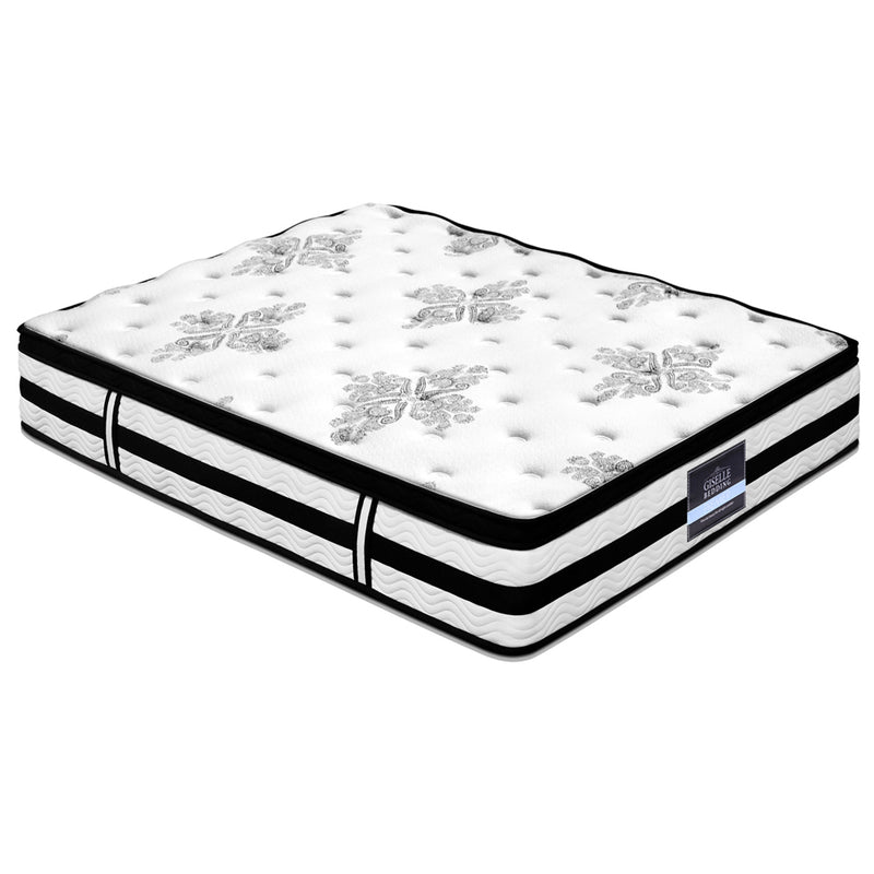 Giselle Bedding Algarve Euro Top Pocket Spring Mattress 34cm Thick Queen