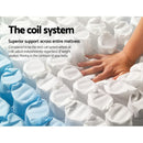 Giselle Bedding Devon Euro Top Pocket Spring Mattress 31cm Thick Double