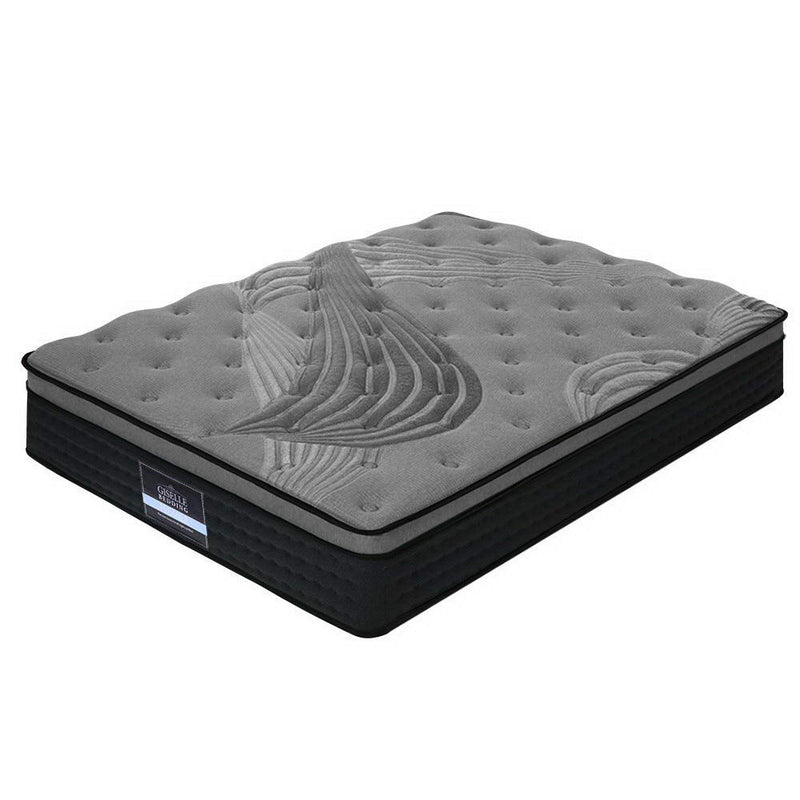 Giselle Bedding Alanya Euro Top Pocket Spring Mattress 34cm Thick Double