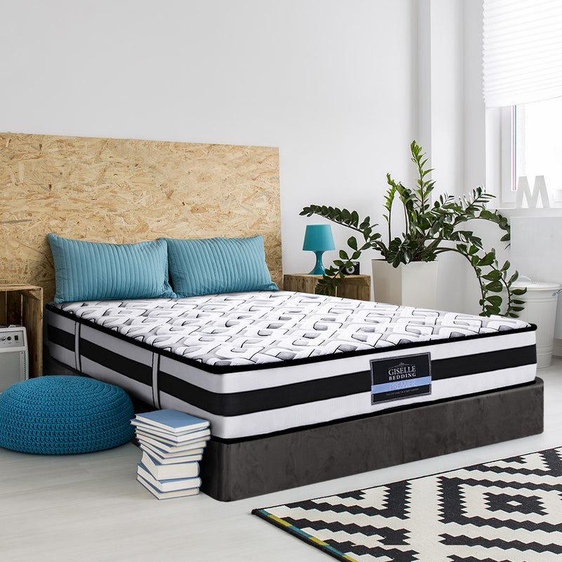 Giselle Bedding Rumba Tight Top Pocket Spring Mattress 24cm Thick Double