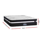 Giselle Bedding Regine Euro Top Pocket Spring Mattress 28cm Thick - Queen