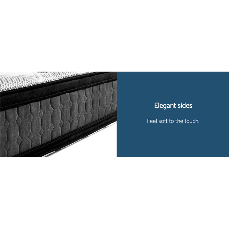 Giselle Bedding Luna Euro Top Cool Gel Pocket Spring Mattress 36cm Thick Double