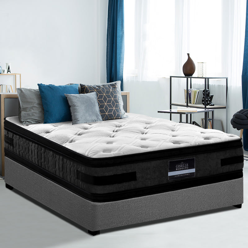 Giselle Bedding Luna Euro Top Cool Gel Pocket Spring Mattress 36cm Thick Double
