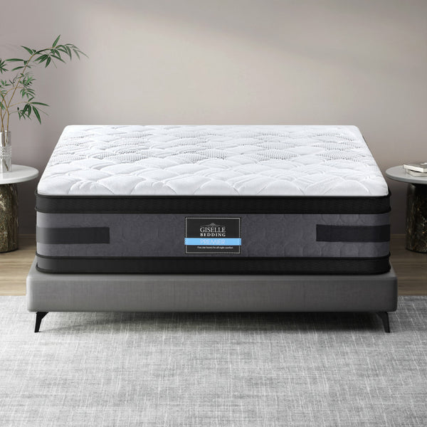 Giselle Bedding Luna Euro Top Cool Gel Pocket Spring Mattress 36cm Thick Double