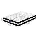 Giselle Bedding Mykonos Euro Top Pocket Spring Mattress 30cm Thick Queen