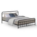 Artiss Bed Frame Metal Bed Frame LEO - Queen (Black)