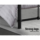 Artiss Bed Frame Metal Bed Frame LEO - Queen (Black)