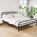 Artiss Bed Frame Metal Bed Frame LEO - Queen (Black)