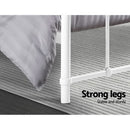 Artiss Bed Frame Metal Bed Frame LEO - Queen (White)