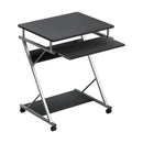 Artiss Metal Pull Out Table Desk - Black