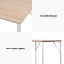 Artiss Minimalist Metal Desk - White