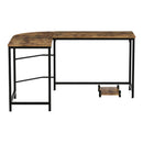Artiss Corner Computer Desk L-Shaped Student Home Office Study Table Brown