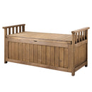 Gardeon Outdoor Storage Box Wooden Garden Bench Chest Toy Tool Sheds Furniture
