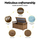 Gardeon Outdoor Storage Box Wooden Garden Bench Chest Toy Tool Sheds Furniture
